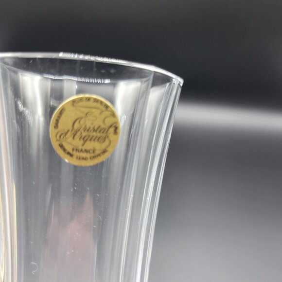Cristal DArques Longchamp Crystal Champagne Flutes Set Of 4 5 Oz France Elegant - Picture 4 of 9